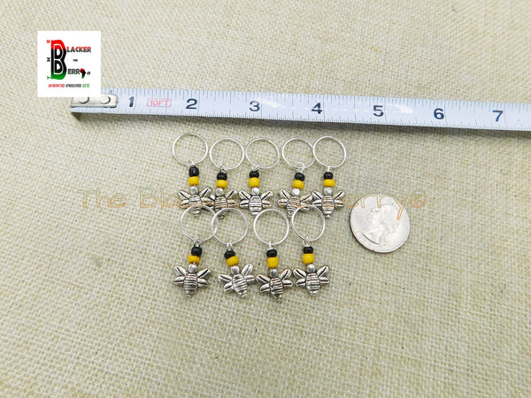 Accessories, 7 Piece Silver Beaded Hair Charms Hair Rings