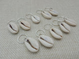 Cowrie Hair Jewelry Silver Accessories Handmade Shell Dangle