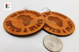 To Be Young Gifted Black Earrings Wooden Jewelry