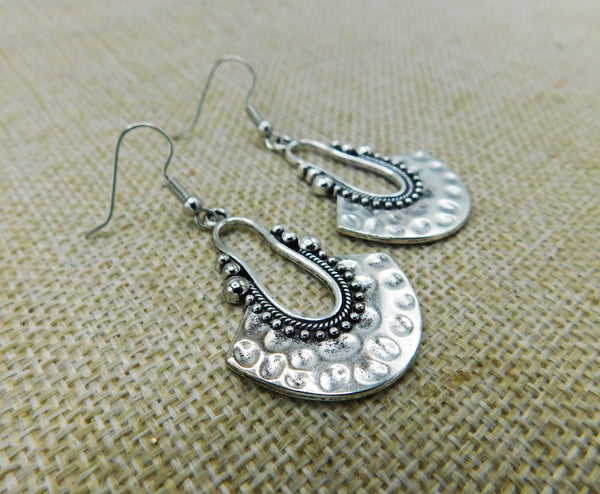 Silver Boho Earrings Antique Silver  Style Fashion Jewelry Women Gift Ideas