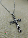 Stainless Steel Cross Stainless Steel Jewelry Necklace 24 Inch Hypoallergenic