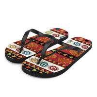 Tribal print Flip-Flops, footwear