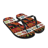 Tribal print Flip-Flops, footwear